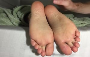 Super-cute Young woman Soles Kittled
